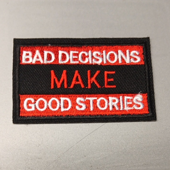 Other - Black and Red Patch with Bold Statement